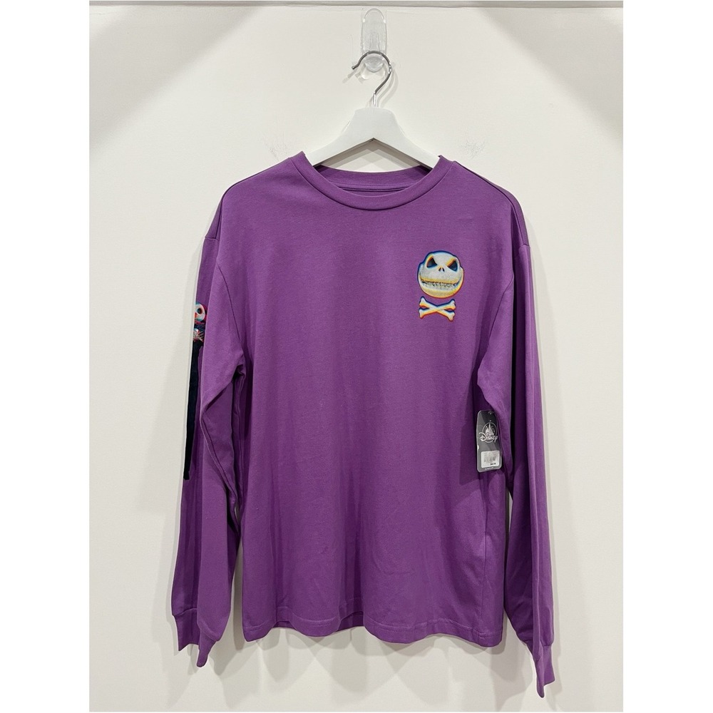 Disney The Nightmare Before Christmas Jack Skellington Purple Long Sleeve Shirt